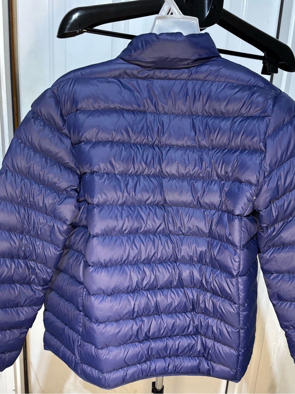 Eddie Bauer Kids XL 14/16  Blue Down Puffer Jacket 60% Down Full Zip Coat - Picture 4 of 5